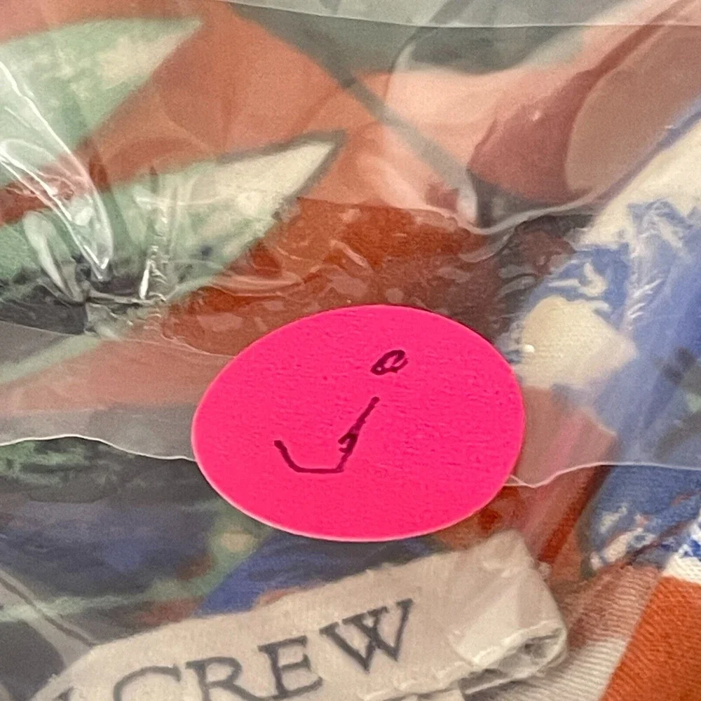 J Crew Maxi Dress Womens Large Blue Multi Floral Botanical Boho Short Sleeves - Picture 14 of 14